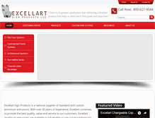 Tablet Screenshot of excellart.com
